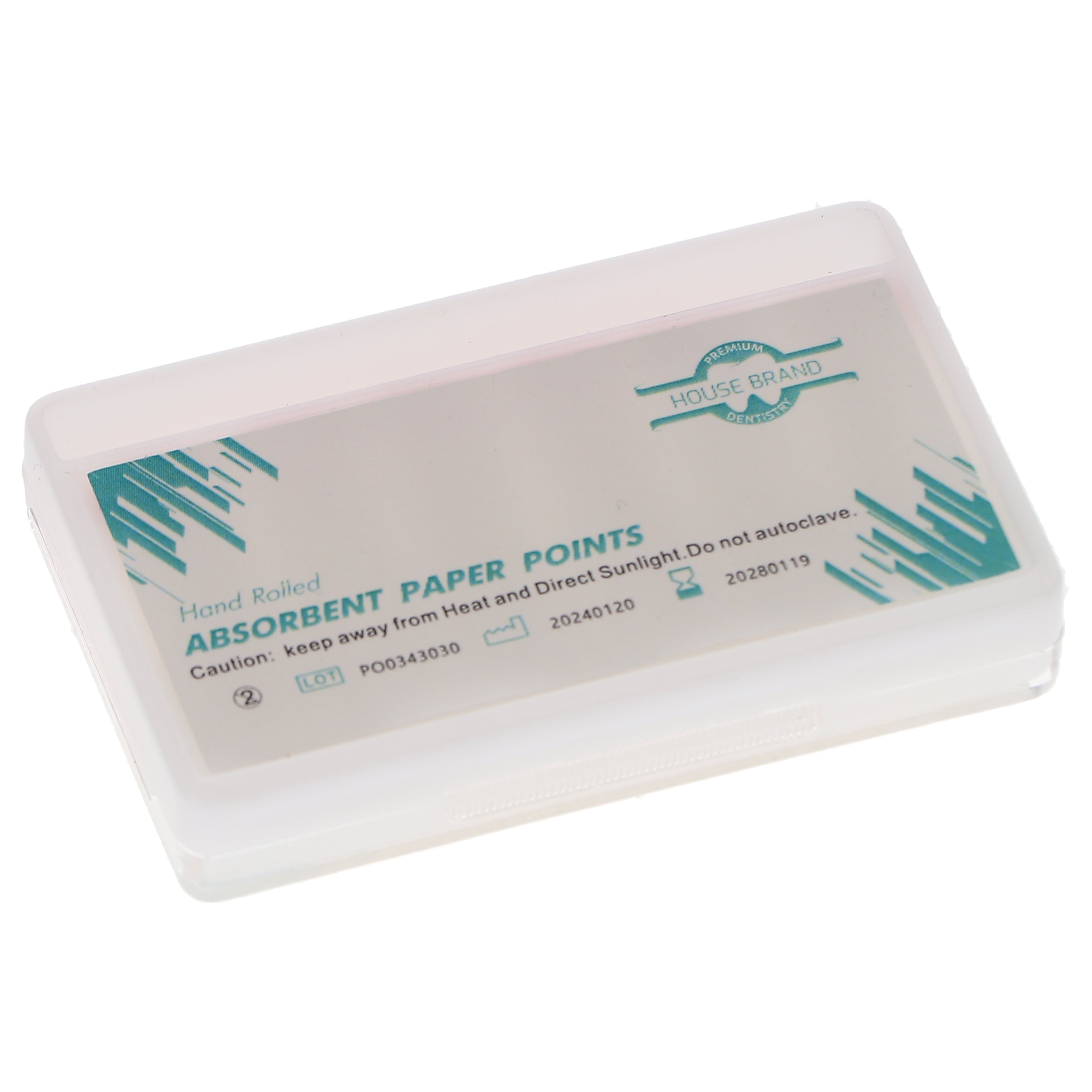 House Brand Dentistry 400704 HSB Absorbent Paper Points .04 Taper #25 60/Pk