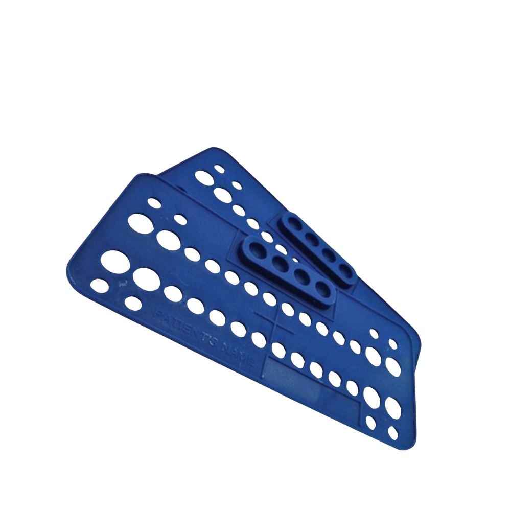Plasdent BT2003-2X Orthodontic Bracket Trays Blue Disposable Dark Blue 25/Pk