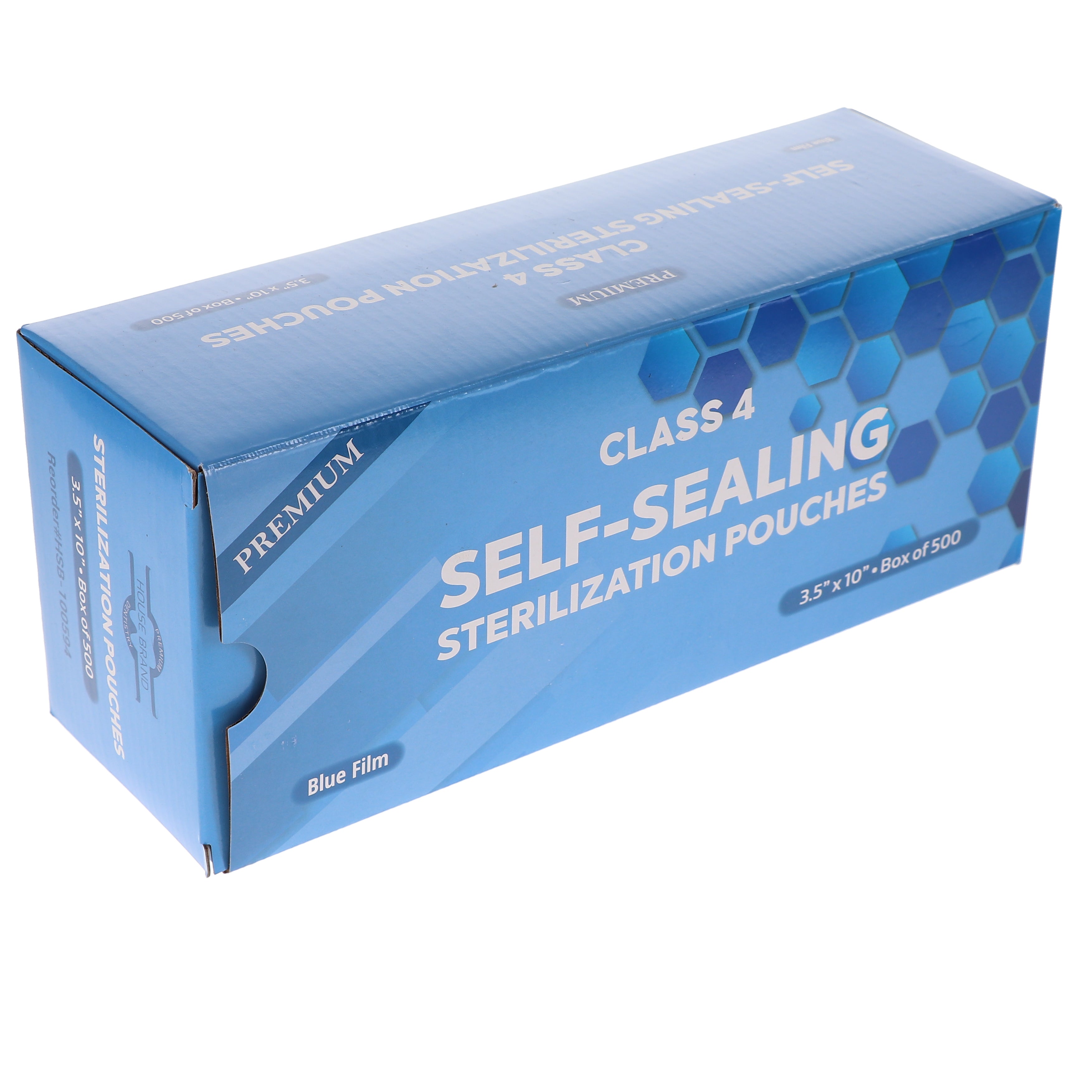 House Brand Dentistry 100594 HSB Self-Sealing Sterilization Pouches 3.50