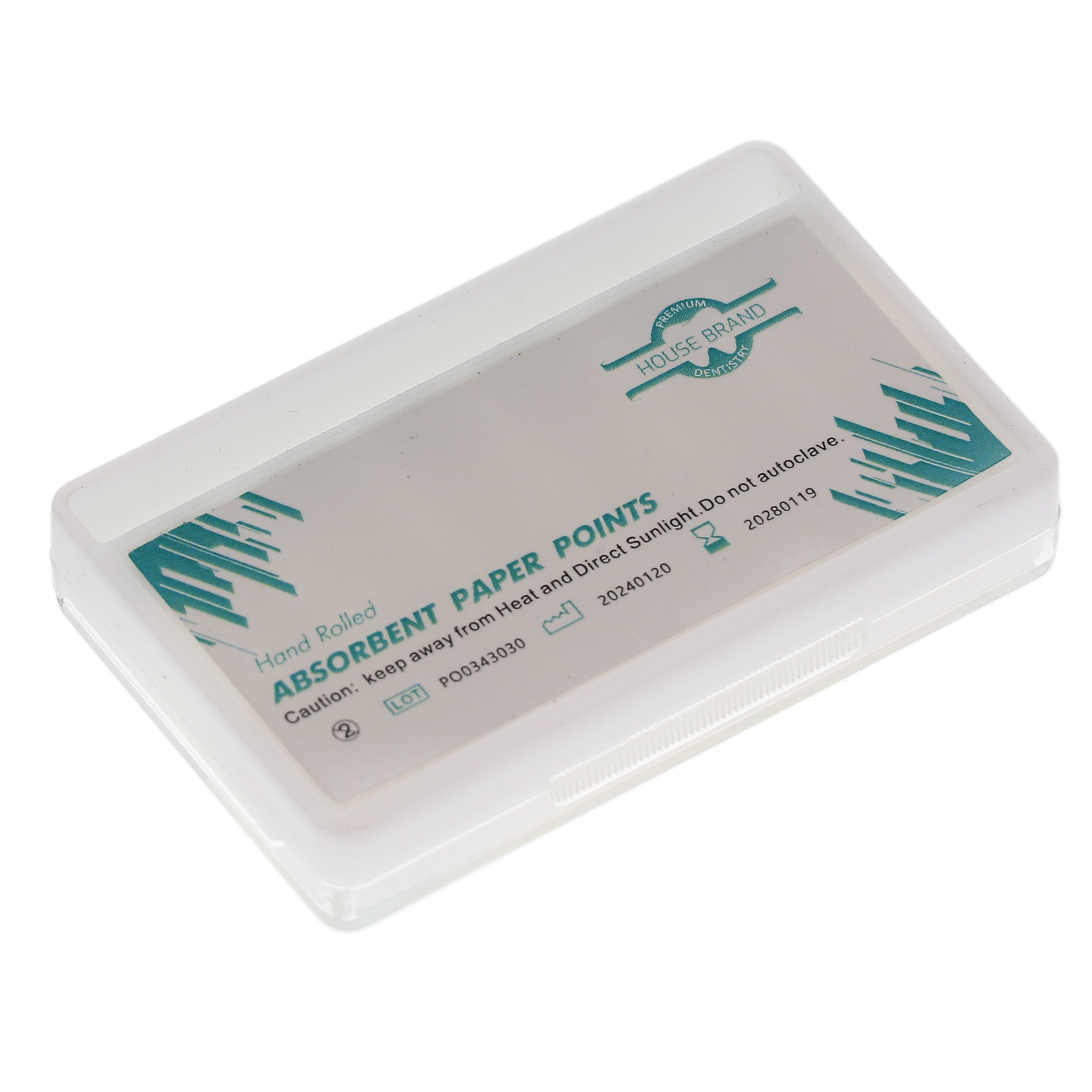 House Brand Dentistry 400706 HSB Absorbent Paper Points .04 Taper #35 60/Pk