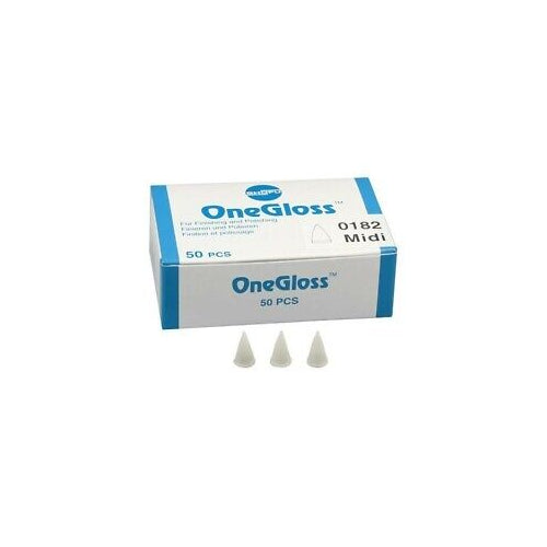 Shofu Dental 0182 OneGloss Midi Shape Silicone Finisher & Polishers 50/Pk