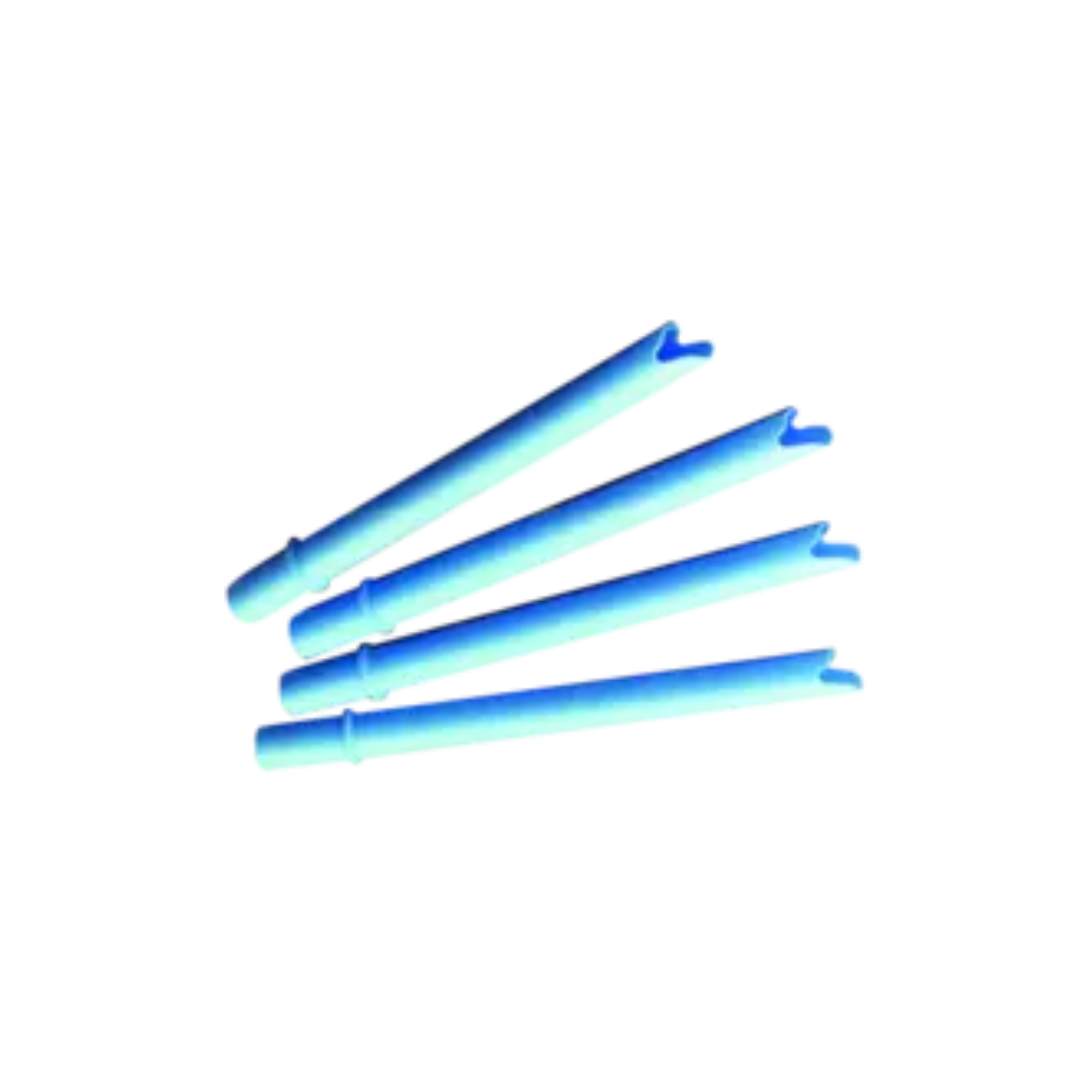 Pascal 24-250 Oratip III High Volume Evacuation Tips Nonvented Blue 50/Bx