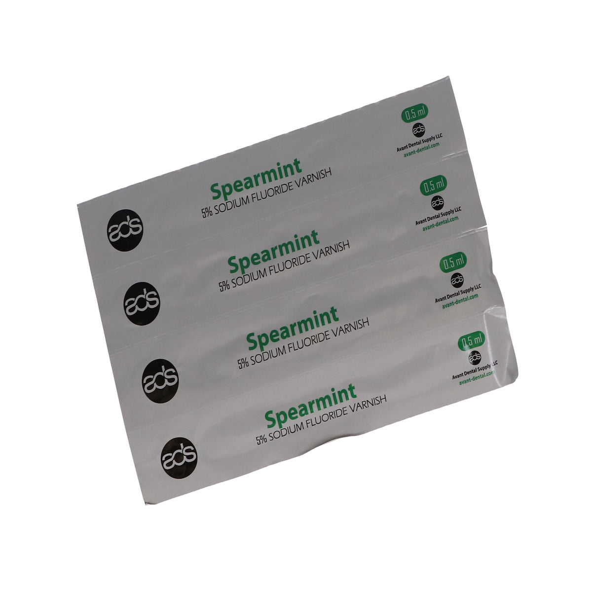 House Brand Dentistry 102063 Dental Fluoride Varnish Spearmint 50/Pk 0.40 mL