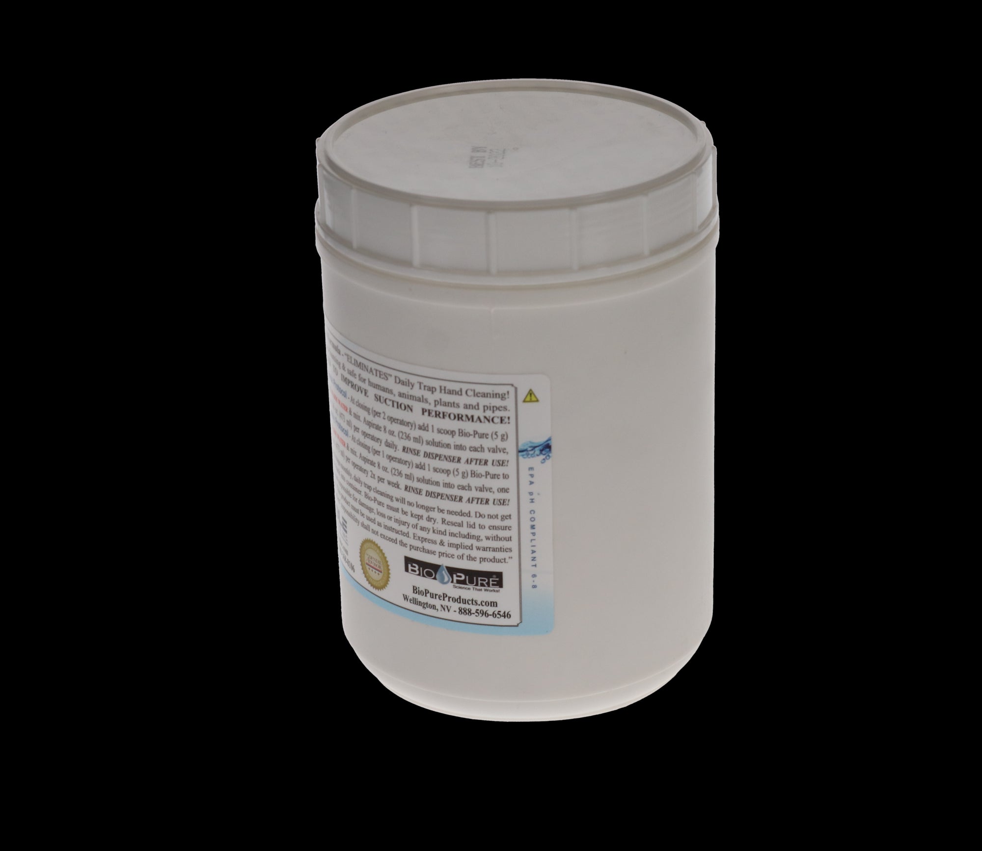 Sable Industries 2801003 Bio-Pure eVac System Maintenance Cleaner Powder 48 Oz