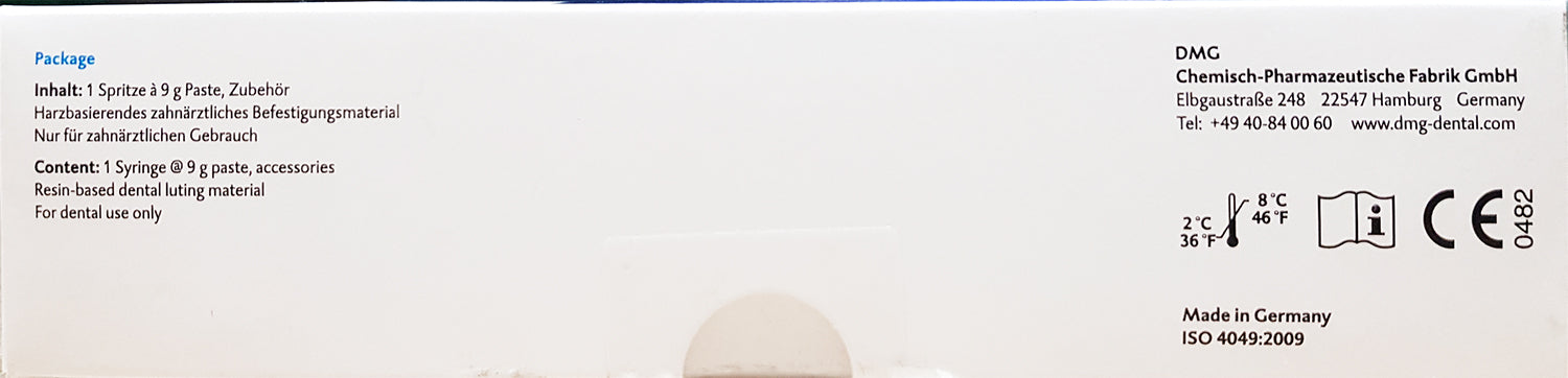 DMG 213366 PermaCem 2.0 Luting Cement Smartmix Syringe A2 Universal