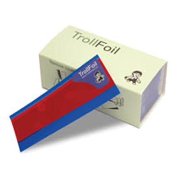 Troll Dental 12000700 TrollFoil Articulating Paper Red 8 Microns 100/P
