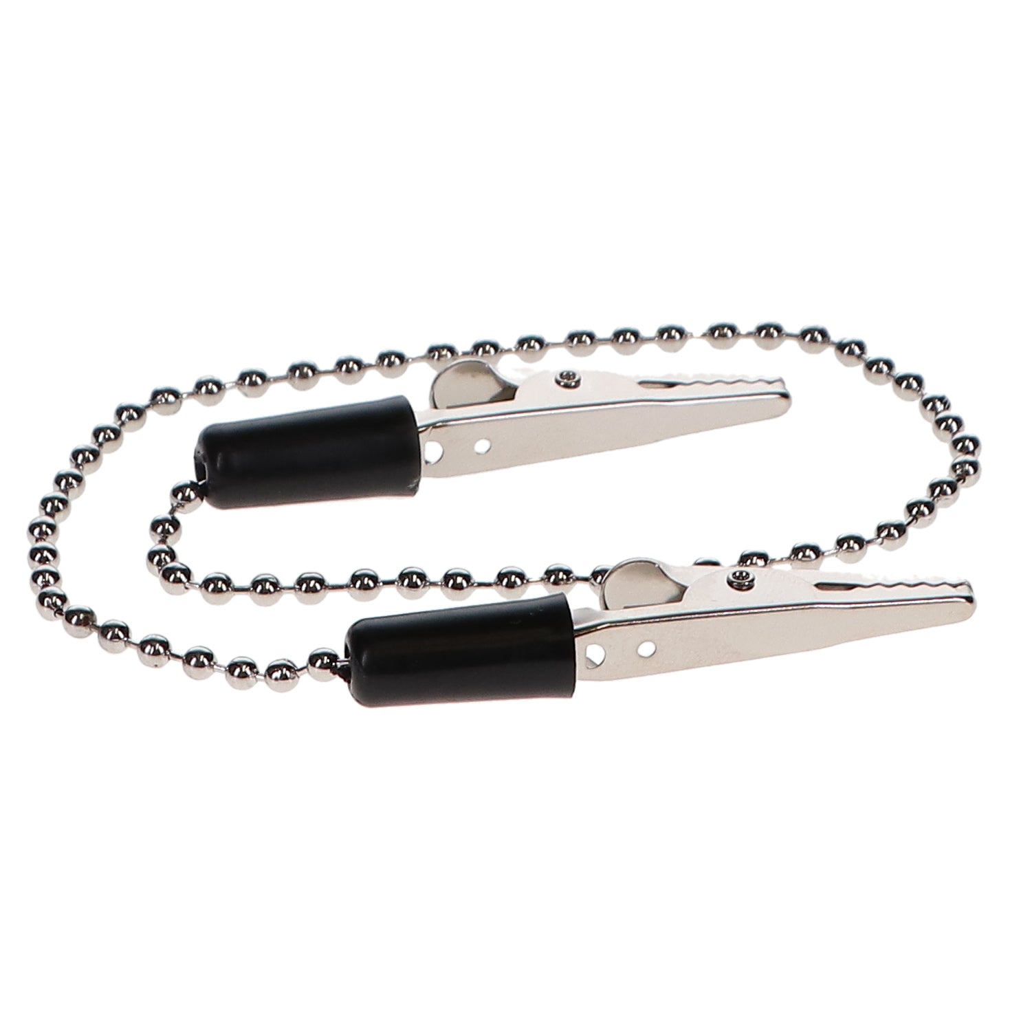 House Brand Dentistry 101230 Dental Bib Holder Clip Metal Chain Black 3/Pk