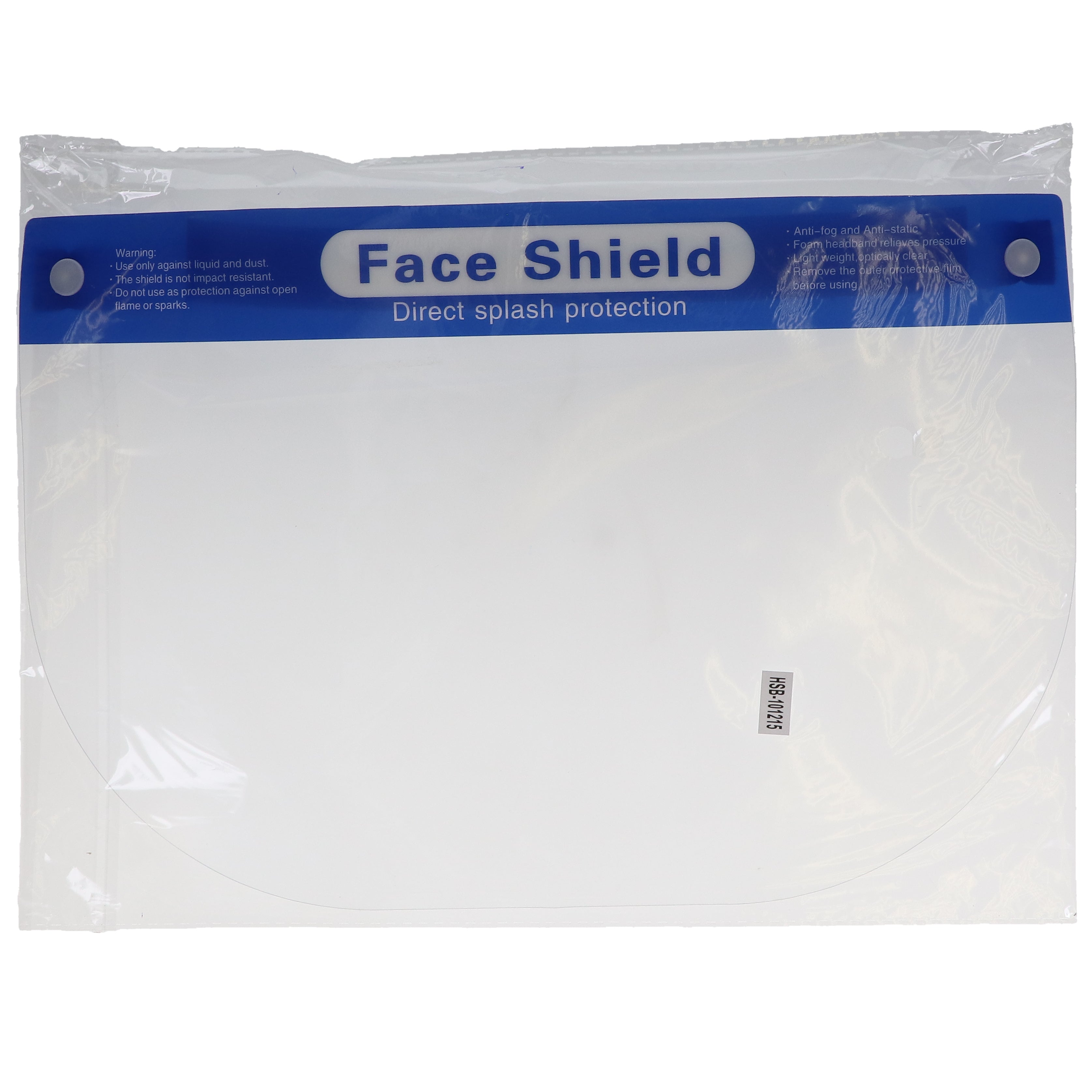House Brand Dentistry 101215 Face Shields Blue Form Anti-fog 32cm x 22cm