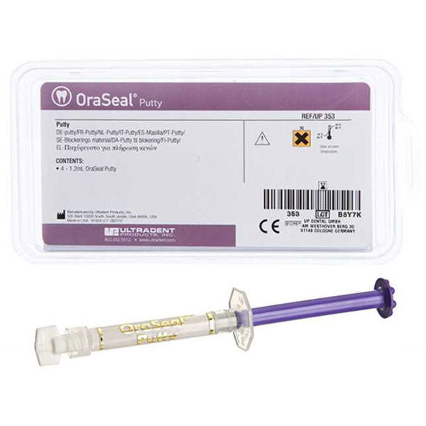 Ultradent 353 OraSeal Caulking & Dental Putty Rubber Dam Sealer 4/Pk 1