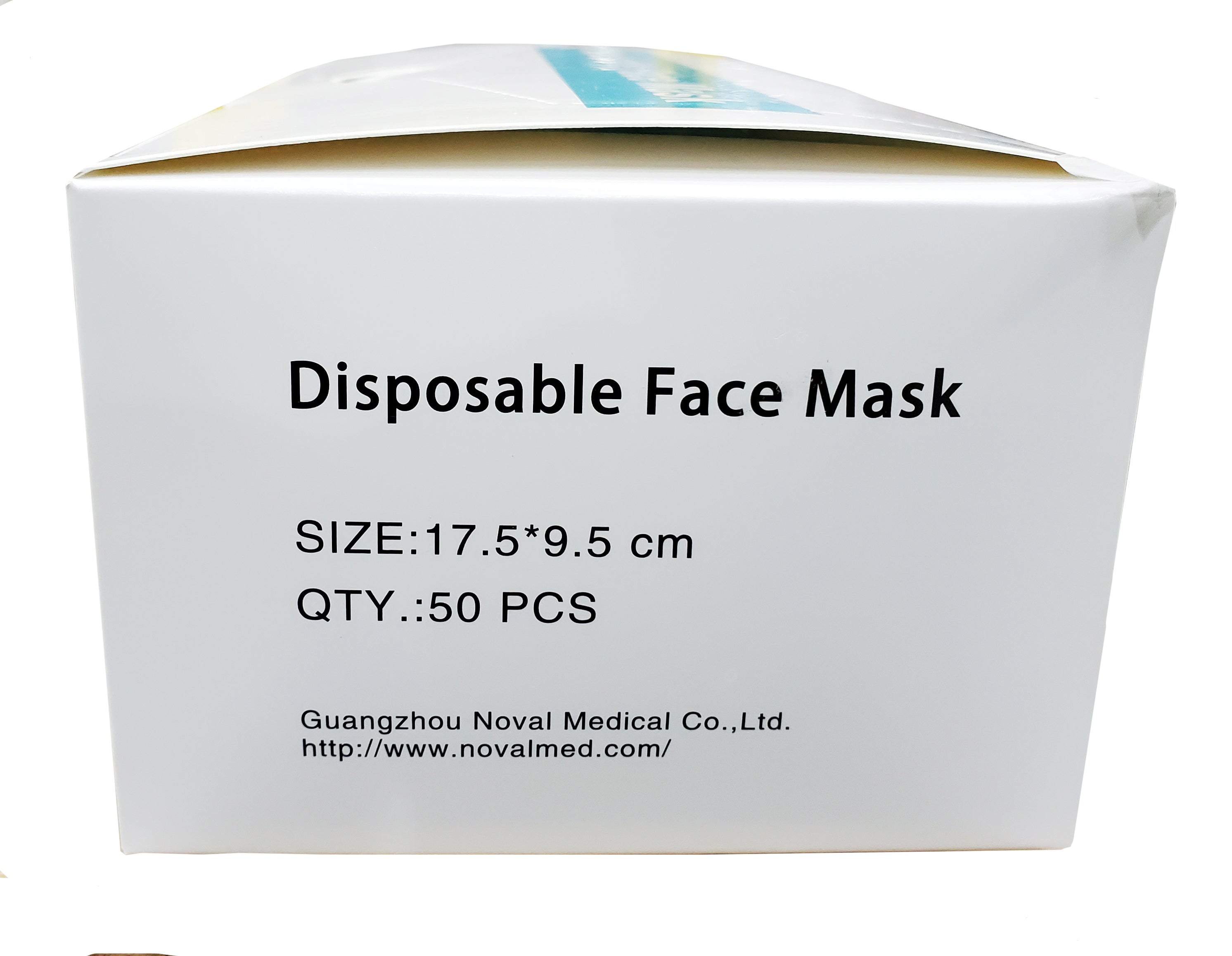 House Brand 906112 Non Woven 3 Ply Disposable Face Masks Blue 17.5 x 9.5 cm BFE 95% 50/Pk