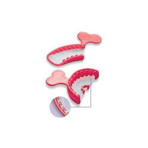 Premier Dental 1006204 T-Loc Posterior Dual Arch Adhesive Free Triple Tray 35/Bx