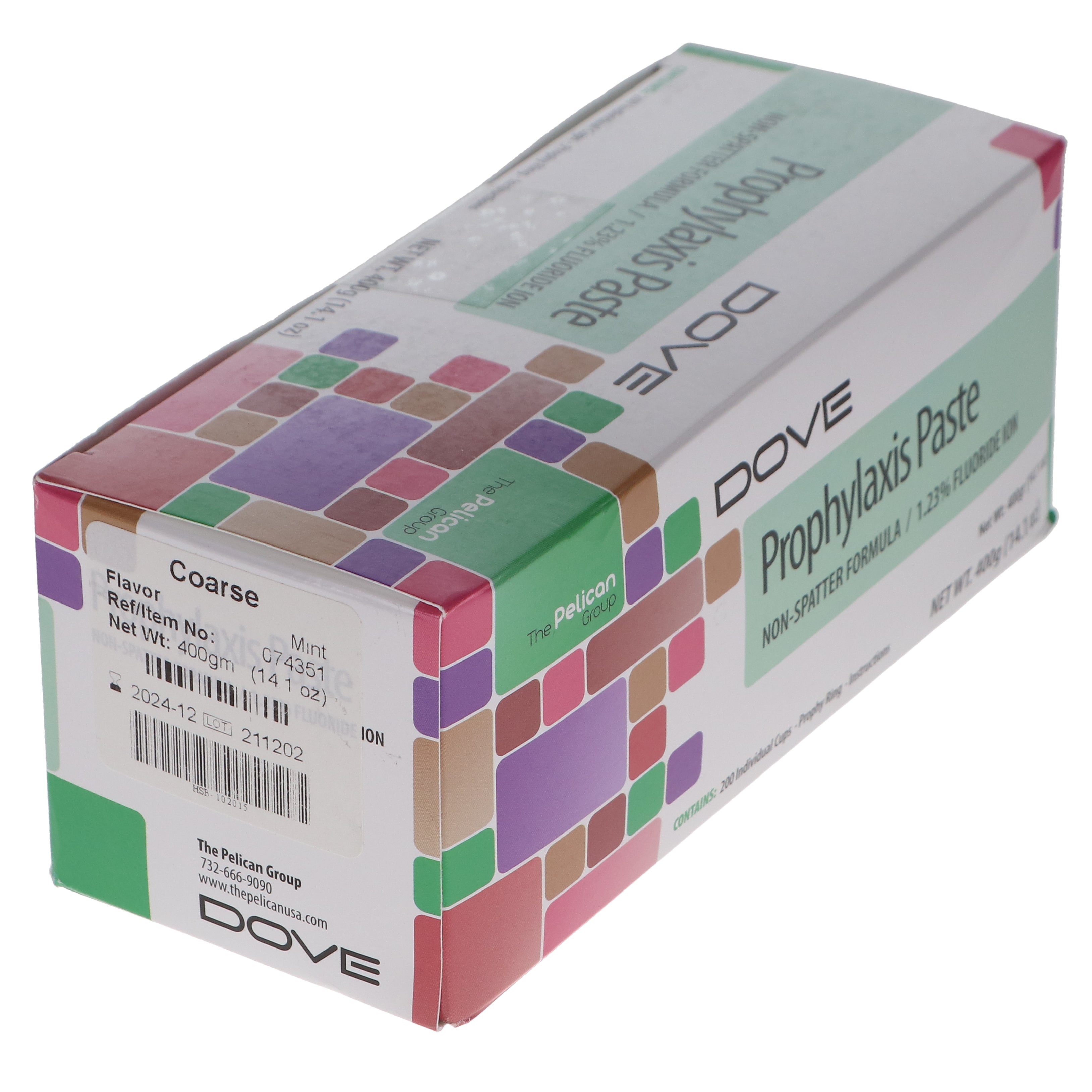House Brand Dentistry 102015 Prophy Paste Cups Mint Coarse Grit 200/Bx
