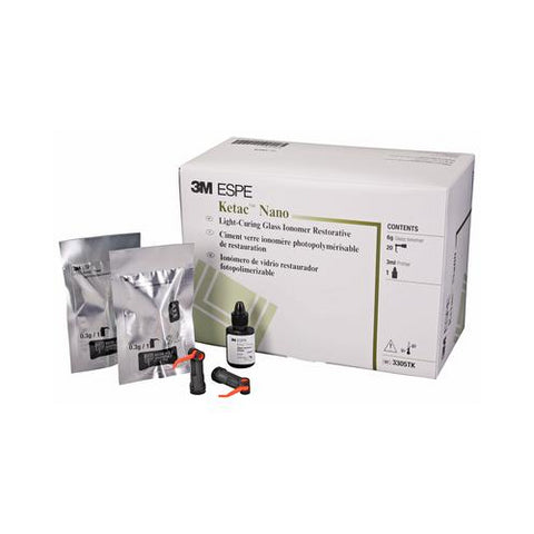 3M ESPE 3305TK Ketac Nano Light Curing Glass Ionomer Quick Mix Capsules Trial Kit EXP Apr 2023