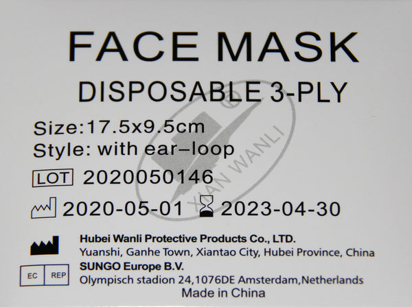 Dental City - ASTM Level 3 Earloop Mask