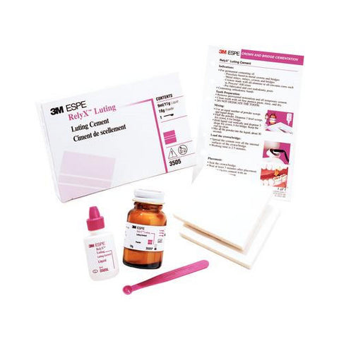 3M ESPE 3505 RelyX Luting Glass Ionomer Dental Cement Kit White Opaque