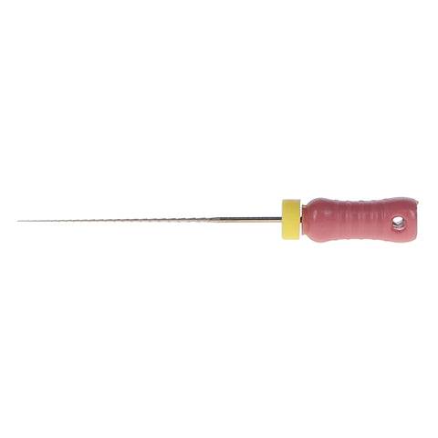 House Brand Dentistry 400465 HSB Hedstrom Endodontic Files 25mm #06 Pink Stainless Steel 6/Pk