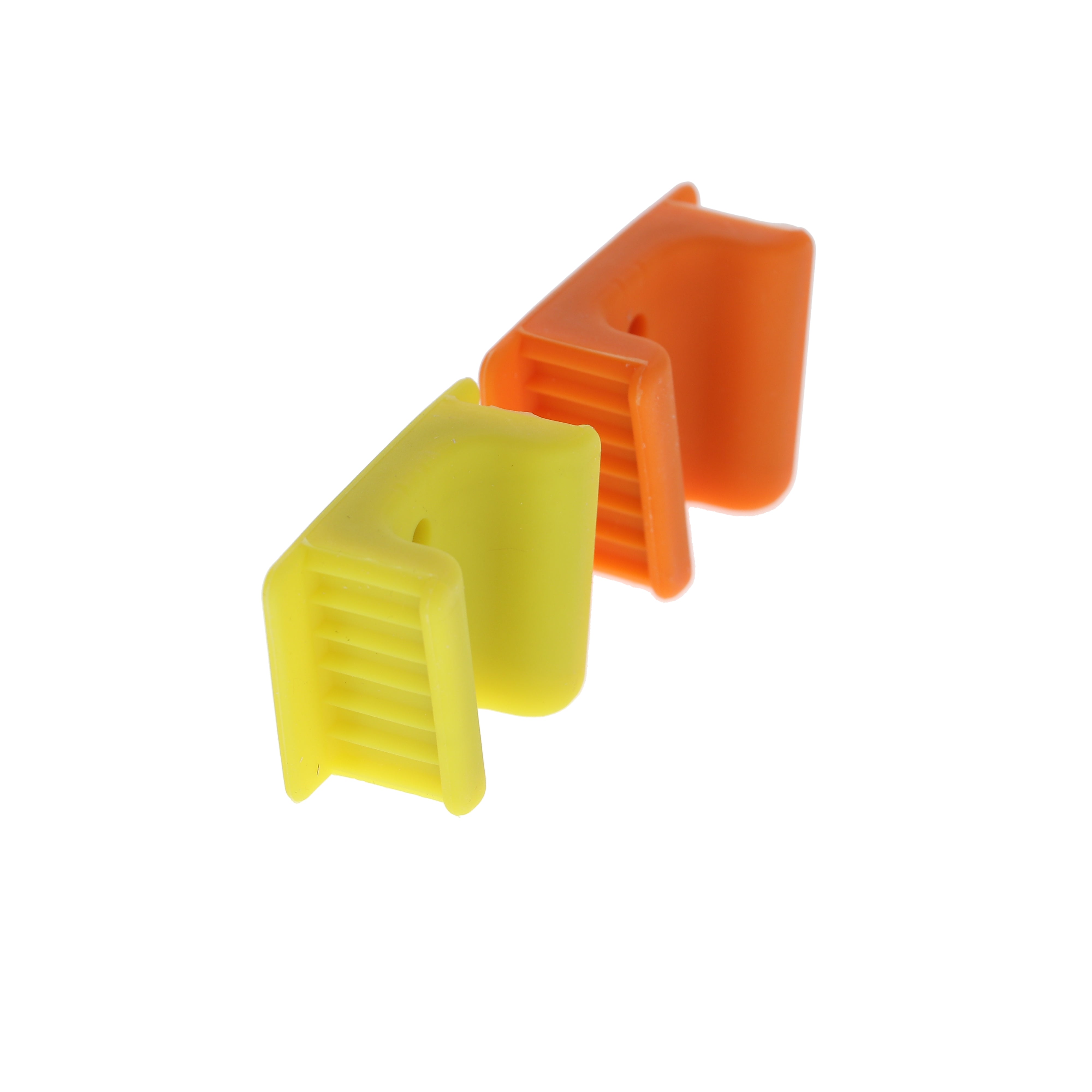 House Brand Dentistry 300223 HSB Mouth Props Silicone Adult Yellow & Orange 2/Pk