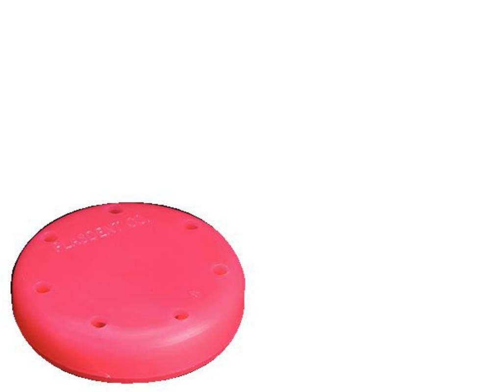 Plasdent 400BSS-6 Magnetic Dental Bur Block 7-Hole Small Round Neon Pink