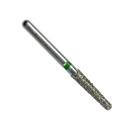 Premier Dental P856018C Priva FG #856.018 Round End Taper Coarse Grit Diamond Burs Green 5/Pk
