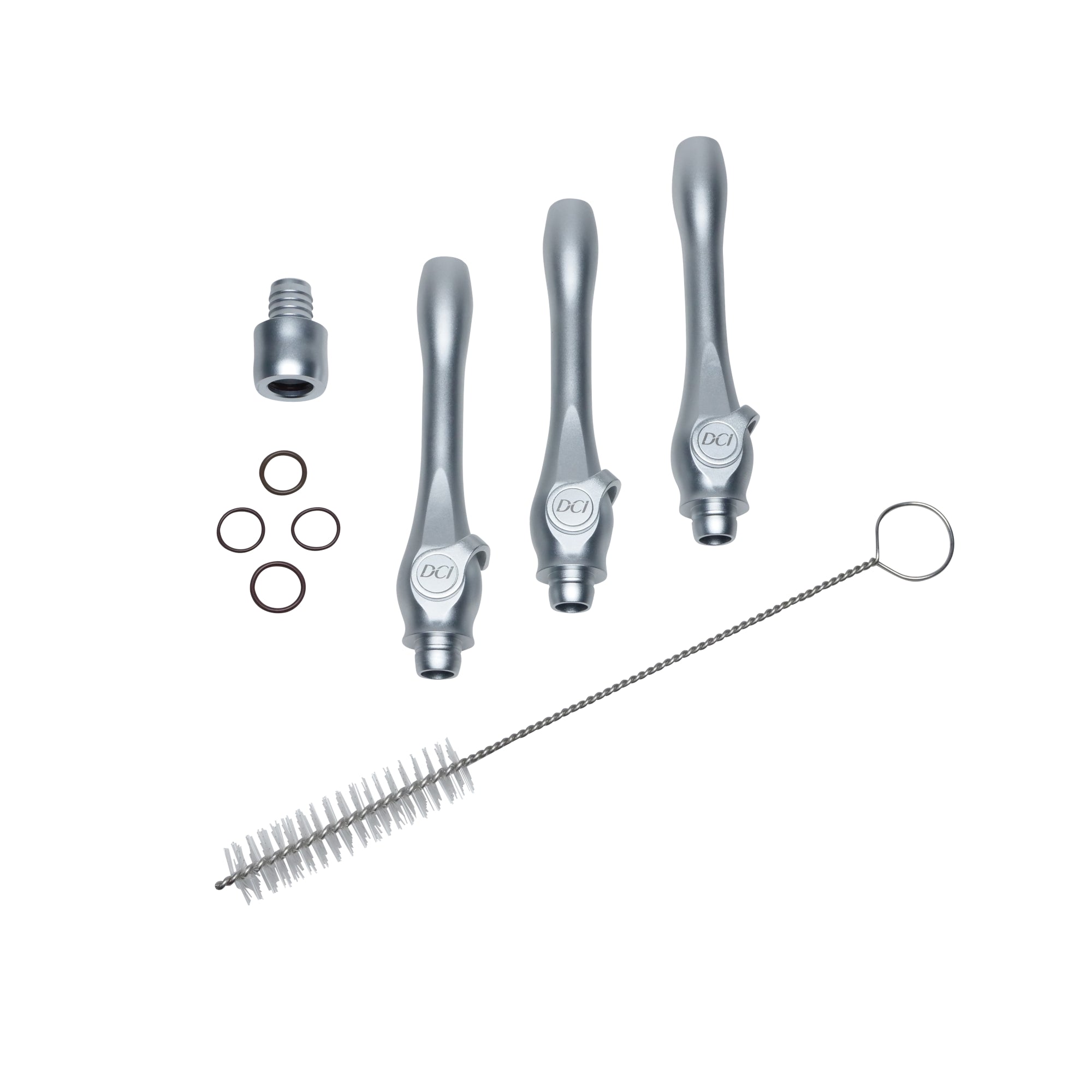 DCI 5104 Precision Comfort Premium Vacuum Extended HVE Valve Kit 3 Assemblies 360 Degree Swivel