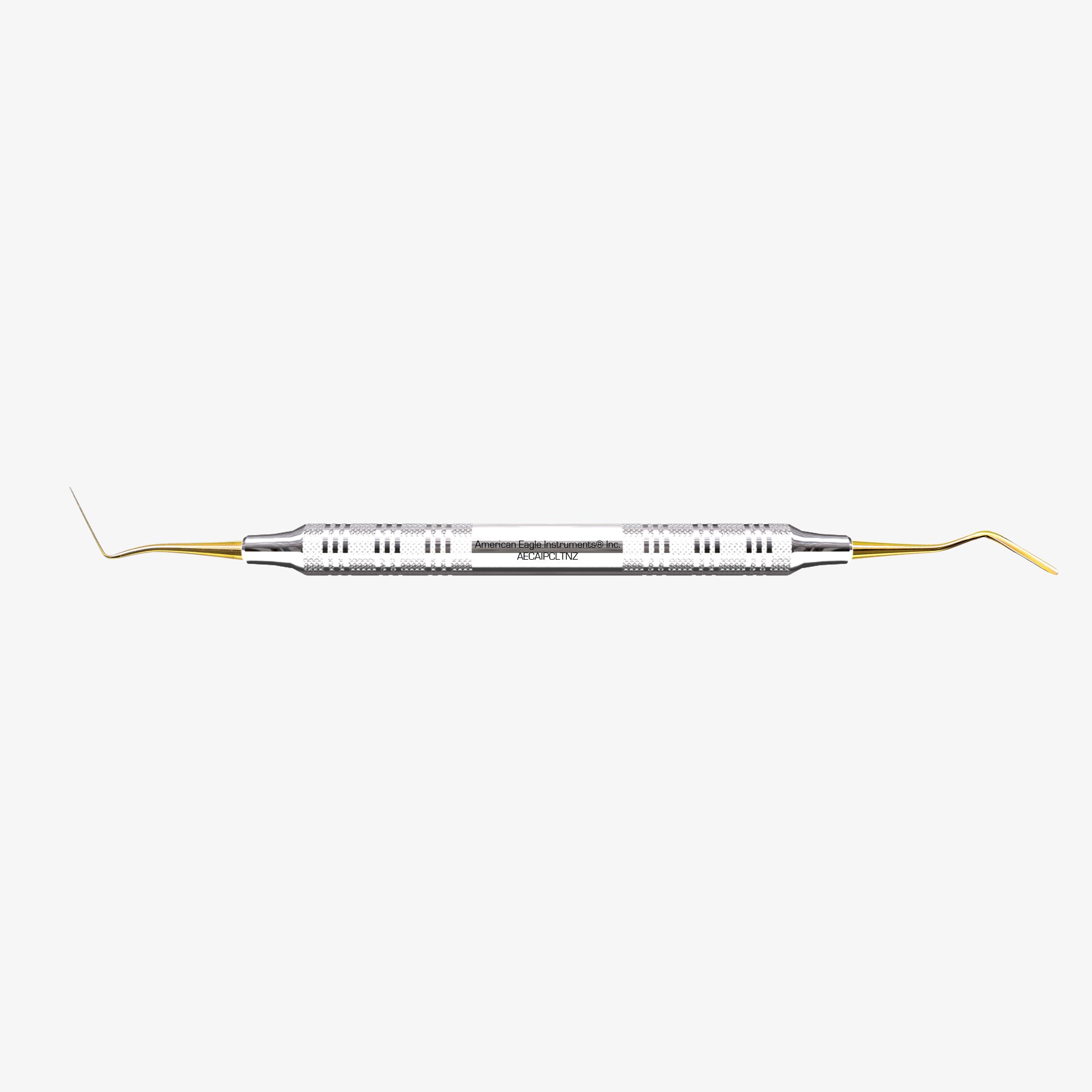 American Eagle Instrument AECAIPCLTNZ IPC-L Dr. Mopper TNT Titanium Nitride Long Double End Interproximal Composite Carver 3/8' Stainless Steel Handle