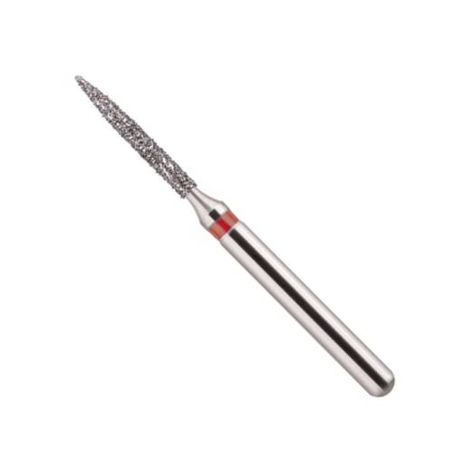 Premier Dental P862010F Priva FG #862.010 Flame Fine Grit Diamond Burs Red 5/Pk
