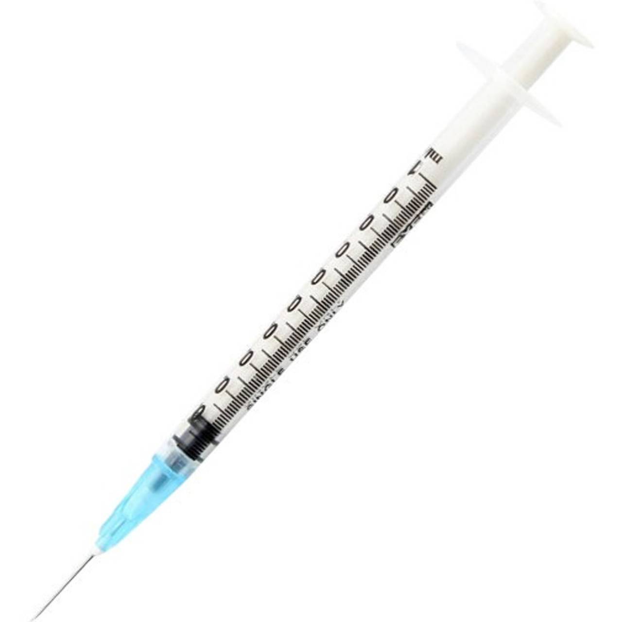 Exel 26044 Tuberculin Syringes 1cc 25 Gauge x 5/8
