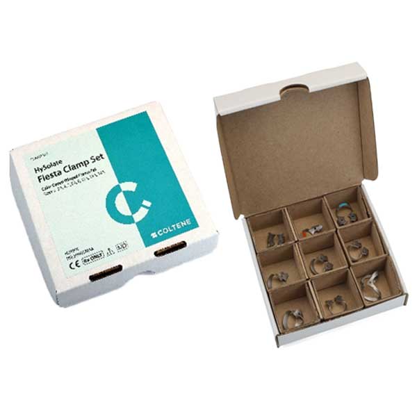 Coltene Whaledent H02701 Hygenic HySolate Winged Rubber Dental Dam Clamp Kit