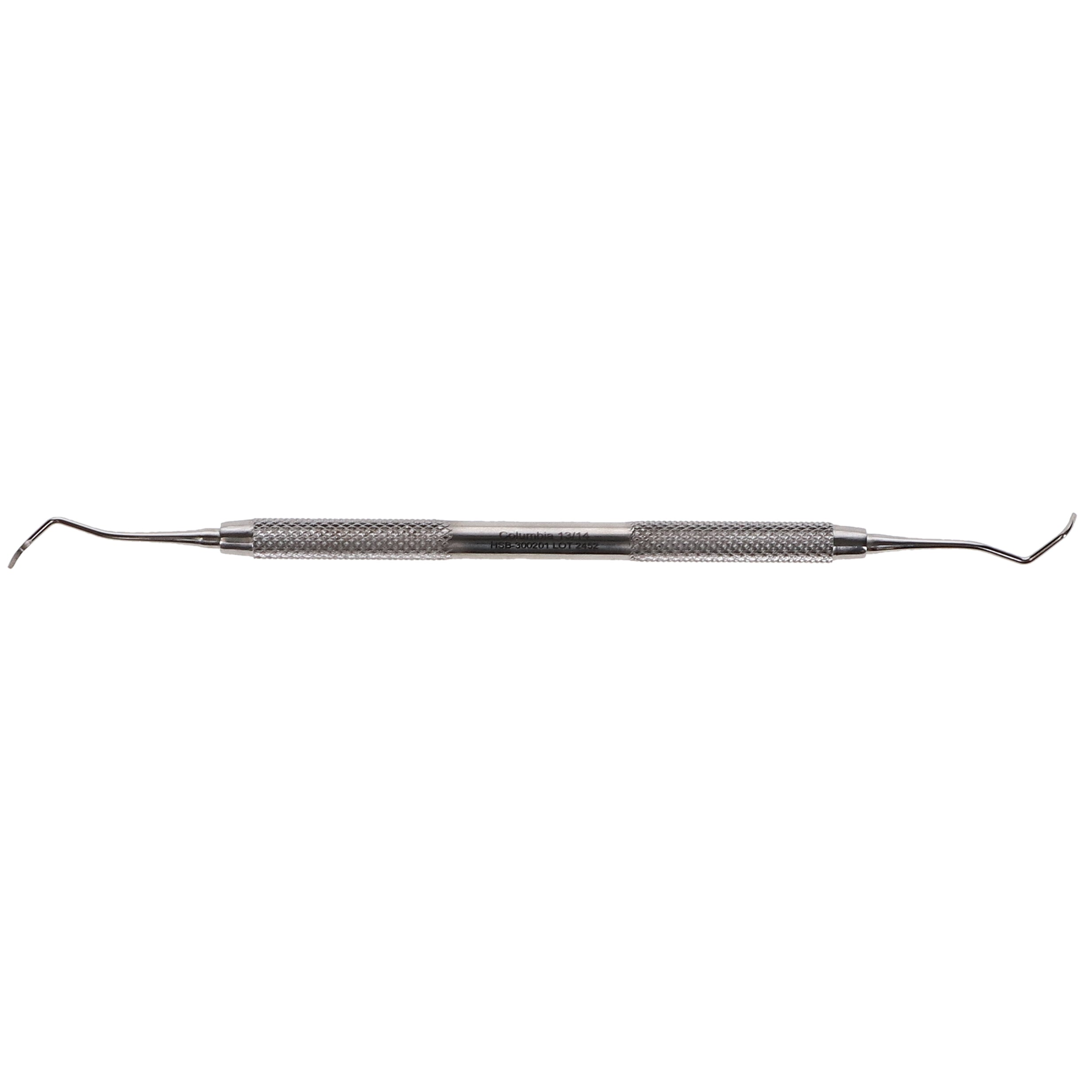 House Brand Dentistry 300201 HSB Double End #13/14 Columbia Dental Curette Solid Handle