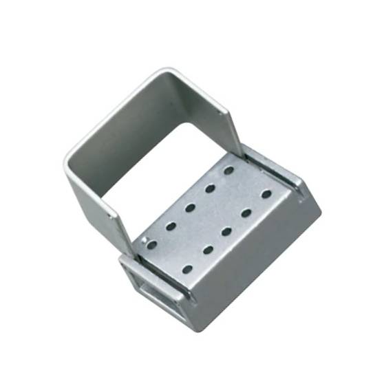 Palmero T10CHALF 10-Hole Combo Anodized Aluminum Bur Block 5 FG & 5 LA