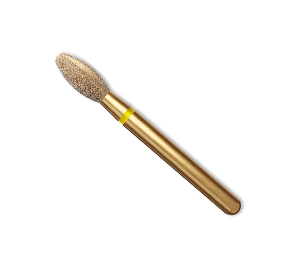Coltene Whaledent 60031797 Alpen FG #379 Football Extra Fine Grit 2.3mm Yellow Diamond Burs 5/Pk