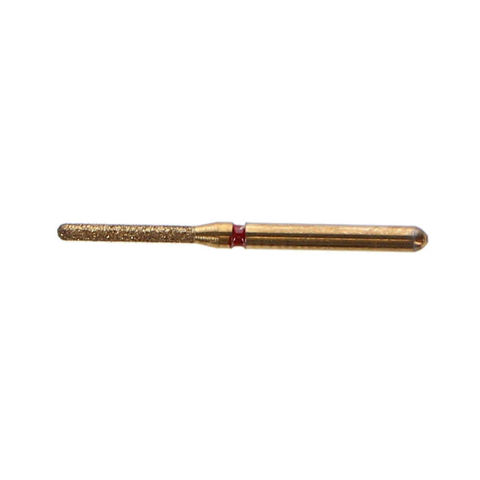 House Brand Dentistry 401961 HSB FG 881-012F Precision Zirconia Round End Cylinder Fine Grit Diamond Burs 5/Pk