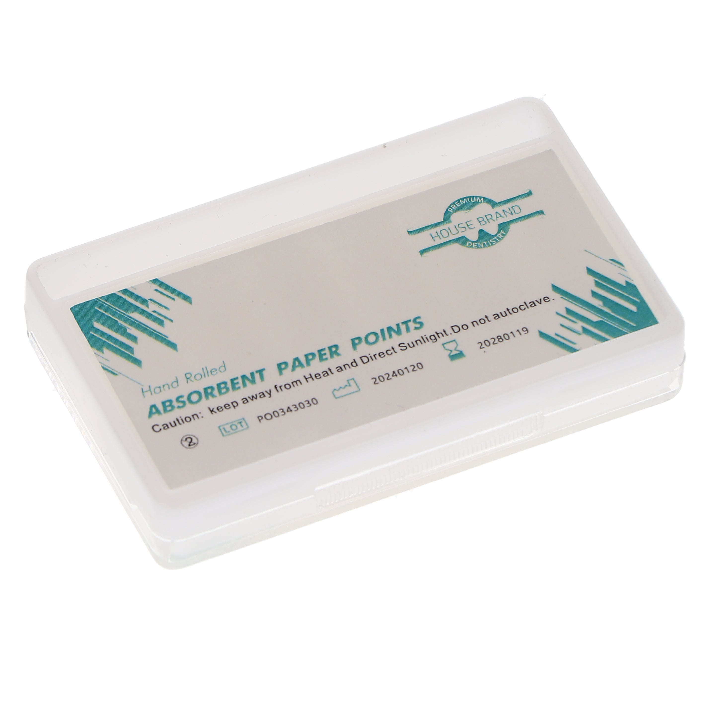 House Brand Dentistry 400715 HSB Absorbent Paper Points .06 Taper #15 60/Pk