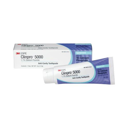 3M ESPE 12115SM Clinpro 5000 Anti-Cavity Toothpaste Spearmint 4 Oz Tube