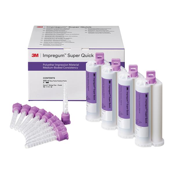 3M Solventum 69417 Impregum Super Quick Polyether Material Medium Body 4/Pk 50mL