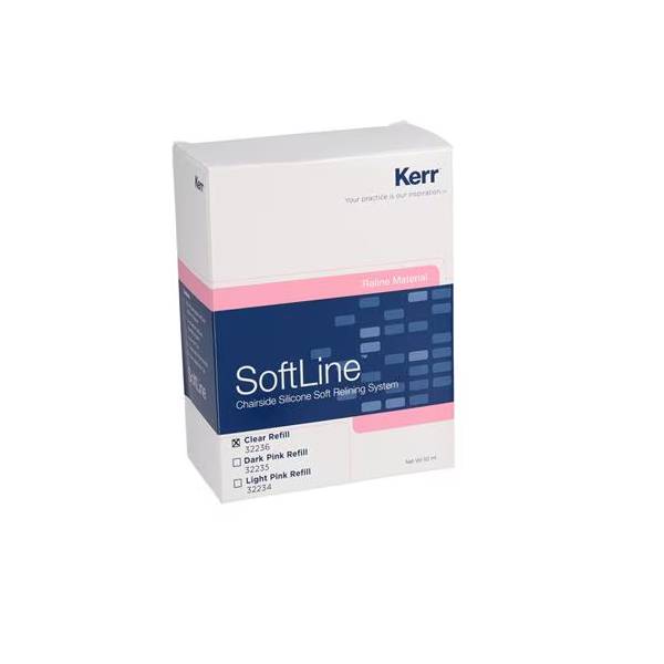 Kerr Dental 32236 Softline Chairside Silicone Soft Relining System Clear 50mL