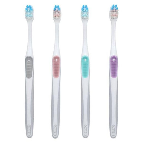 Proctor & Gamble 80345497 Oral-B Gum Care Compact Toothbrushes 21 Extra Soft 4 Assorted Colors 12/Bx