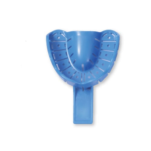 Premium Plus 413 Full-Arch Perforated Impression Trays With Rim Lock #3 Medium Upper 10/Pk