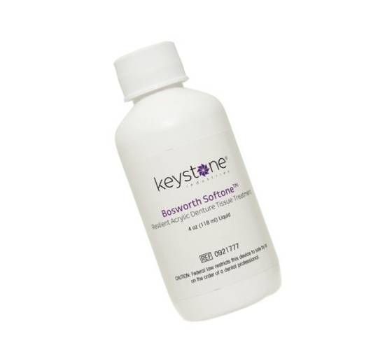Keystone 0921777 Bosworth Softone Soft Tissue Conditioner Dental Liquid 4 oz