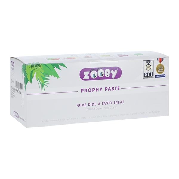 Young Dental 601210 Zooby Prophy Paste Spearmint Safari Fine 100/Pk
