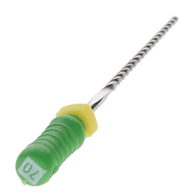 House Brand Dentistry 400132 HSB Endodontic K-Files 25mm #70 Green Stainless Steel 6/Pk