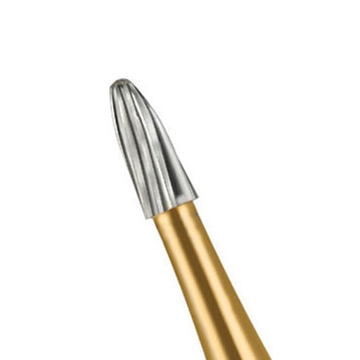 Mark3 389522 FG #7404 12-Blade Egg Shaped Trimming & Finishing Carbide Burs 10/Pk