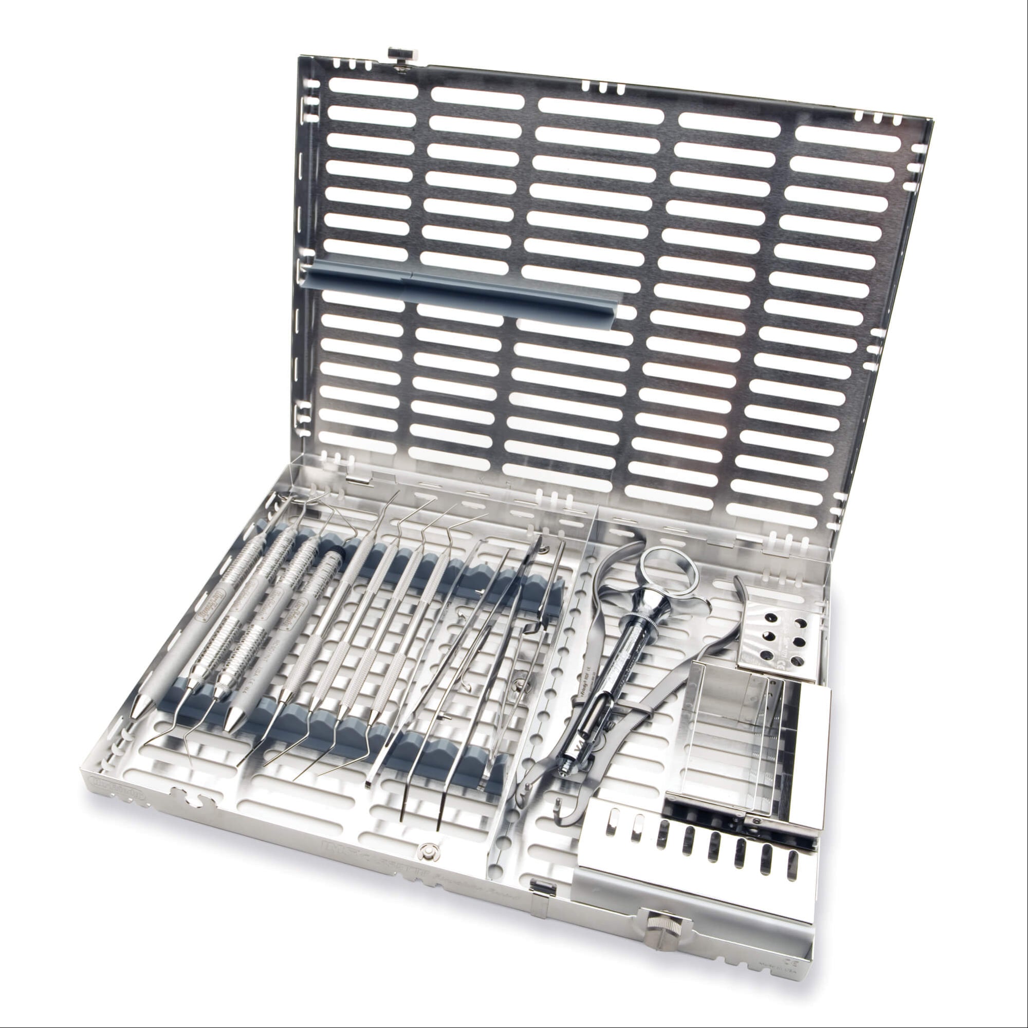Hu-Friedy IMENDO IMS Endo Sterilization Cassette Signature Series Large 12 Instrument Gray