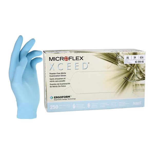 Microflex XC-310-XS XCEED Nitrile Exam Gloves Extra Small Powder Free 250/Bx