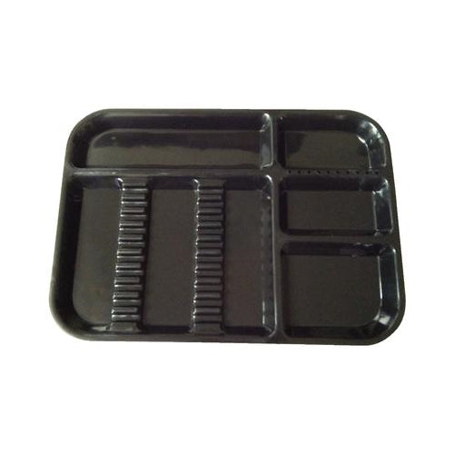Plasdent 300BD-11 Divided Dental Tray Size B Black 13.5