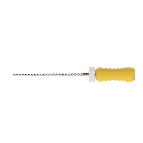 House Brand Dentistry 400211 HSB K-Files Flex-Type 21mm #50 Yellow Stainless Steel 6/Pk