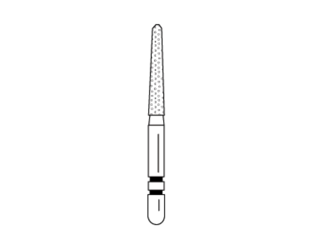 Premier Dental 2015121 Two Striper FG260.3C Flame Coarse Grit Diamond Burs 5/Pk