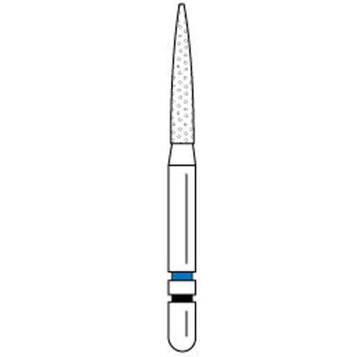 Premier Dental 2015677 Two Striper Ztech Diamond Bur Friction Grip L260.8ZM 5Pk