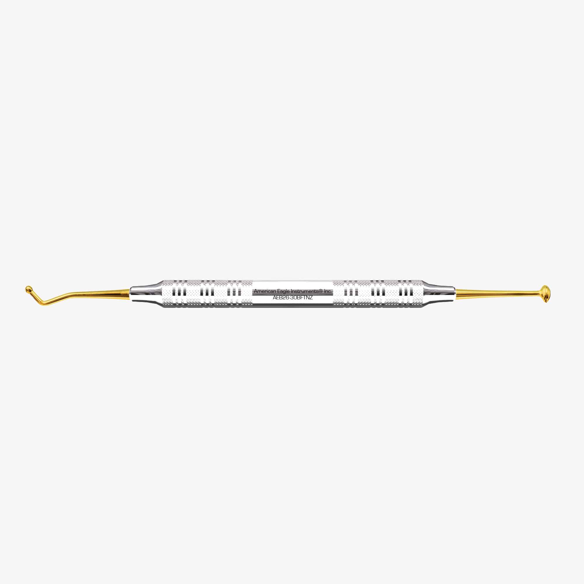 American Eagle Instrument AEB26-30BFTNZ Double End #25-30 Ball Burnisher XP 3/8 Stainless Steel Handle