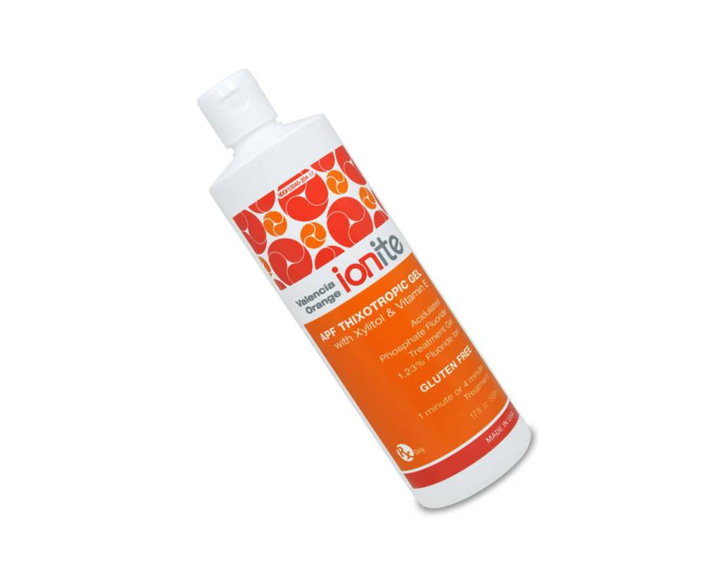 Dharma Research 56-00005 Ionite Dental Fluoride Gel Valencia Orange 1.23% APF 500mL